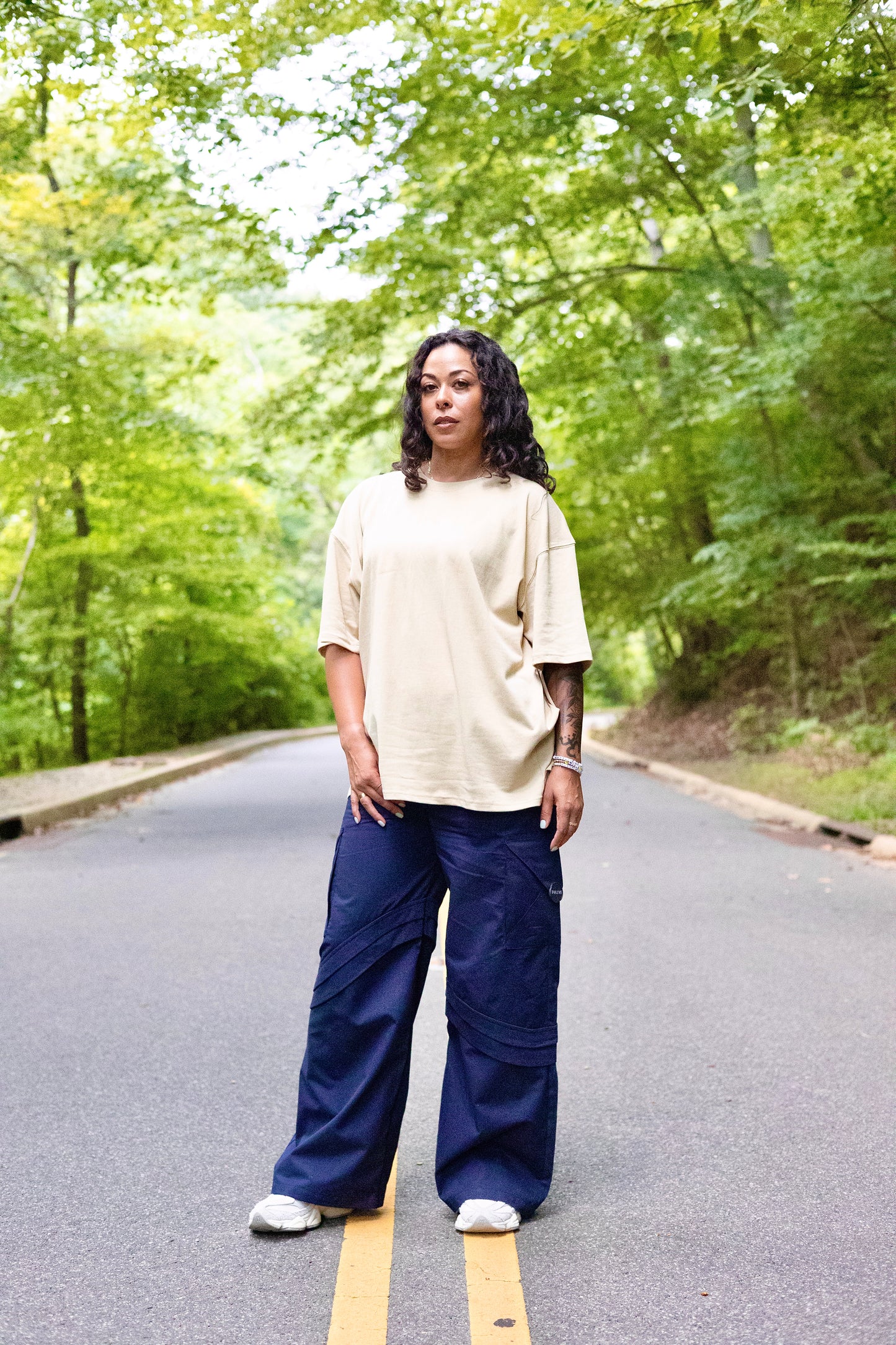 Navy Messenger Pant