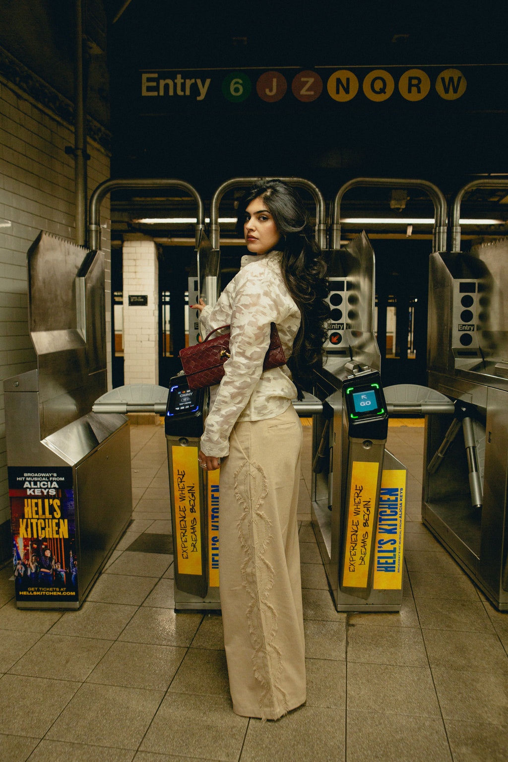 Chain Stitch Appliqué Pants