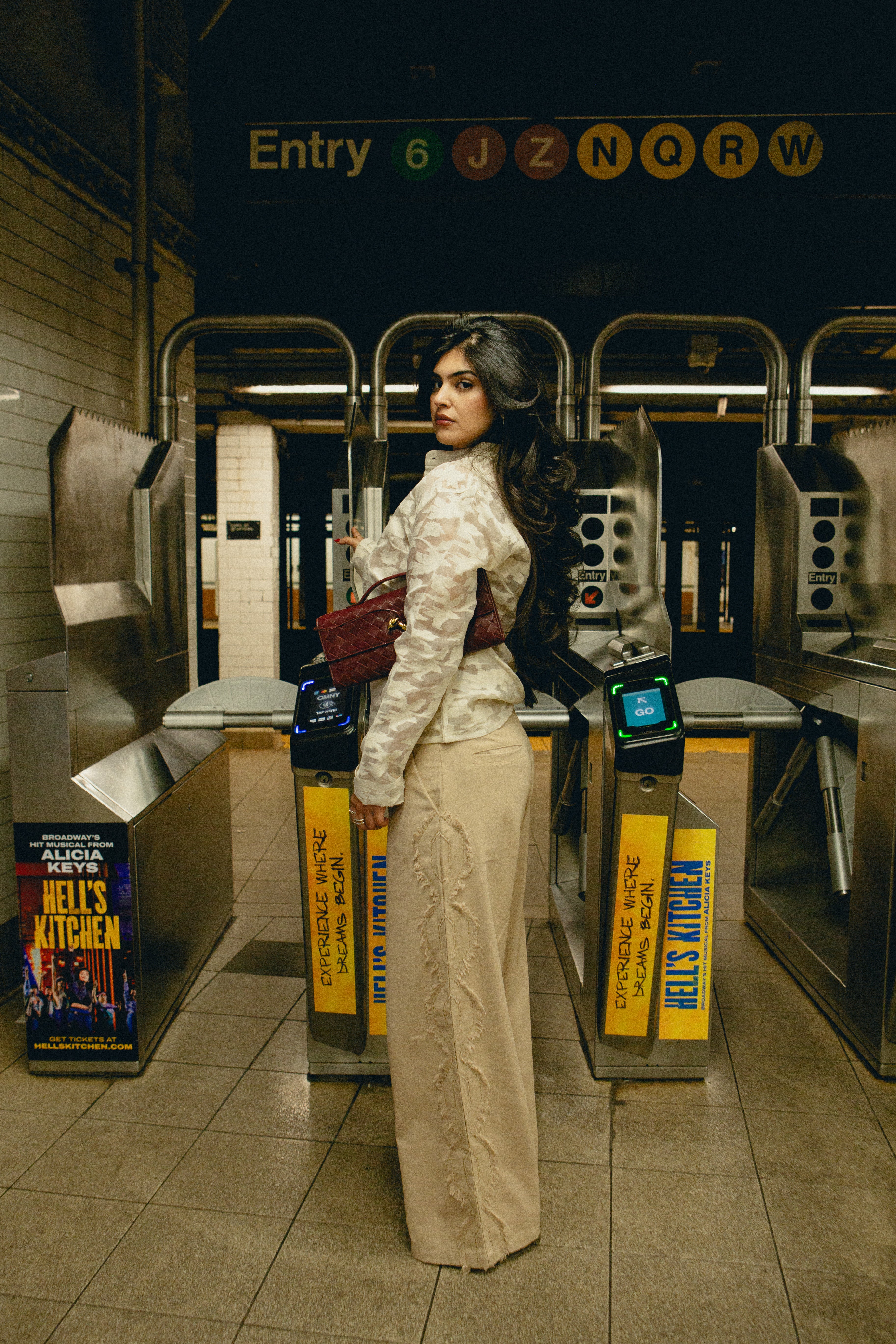 Chain Stitch Appliqué Pants