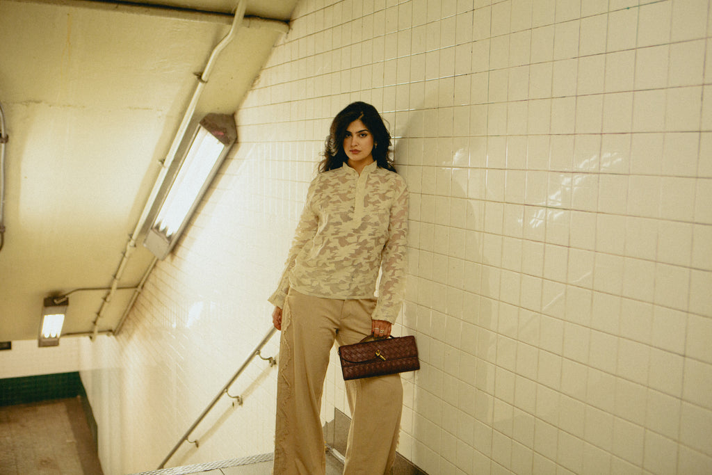 Botanic Weave Organza Shirt