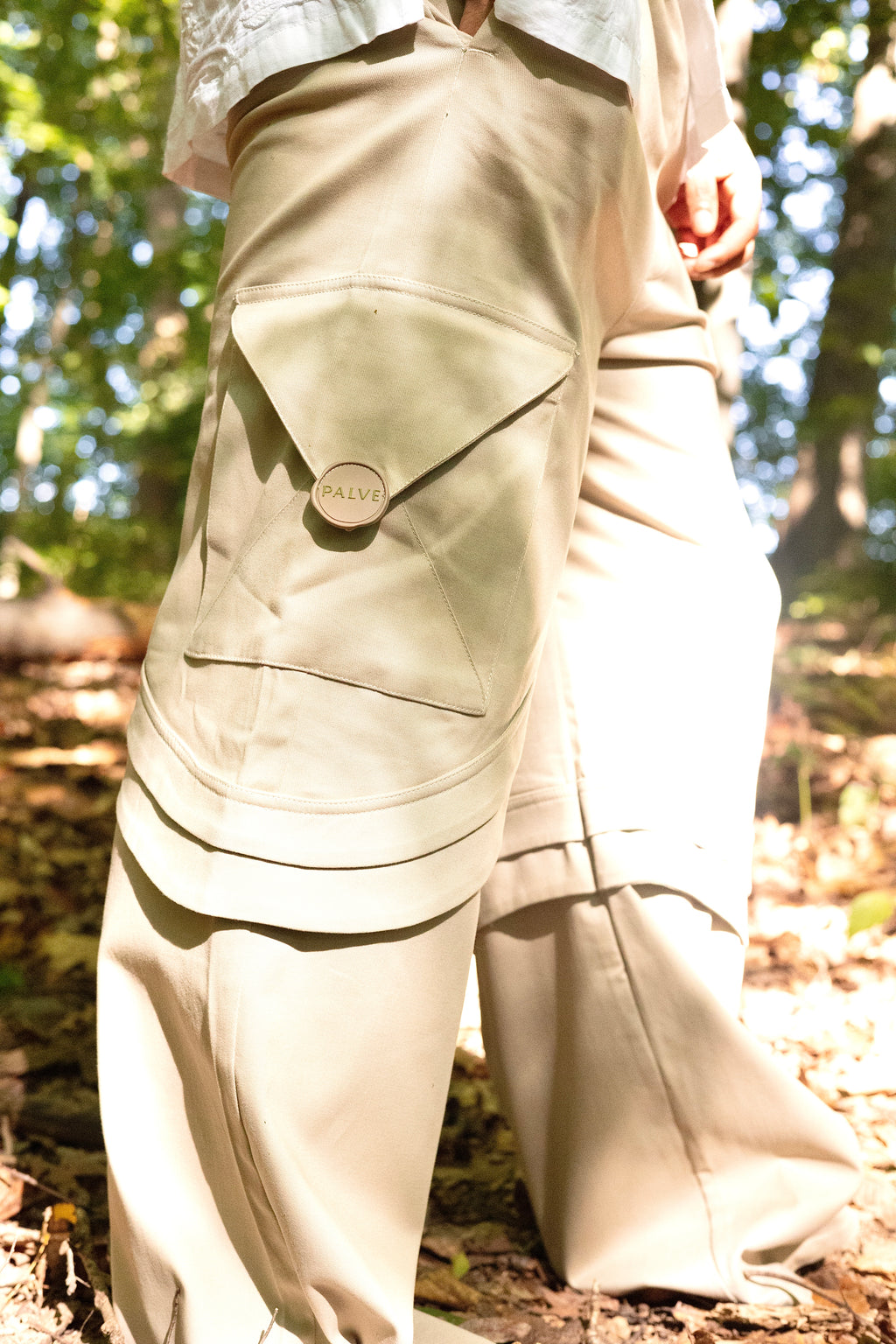 Beige Messenger Pant