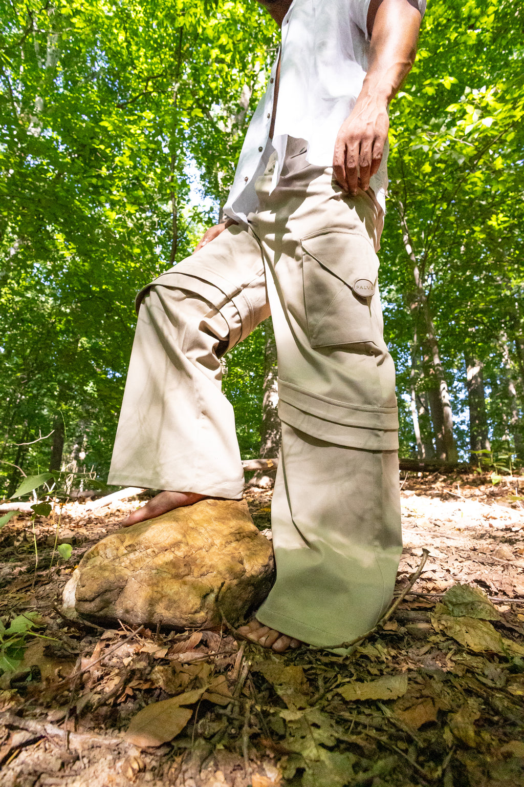 Beige Messenger Pant